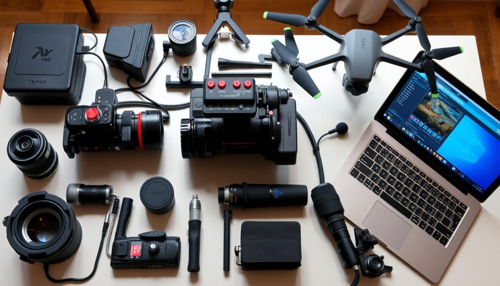 Attrezzatura professionale di un videomaker Roma